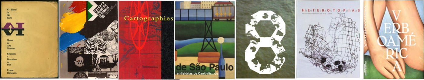 Capas de catálogo Deslocando o cânone: curadoria como história na arte da América Latina