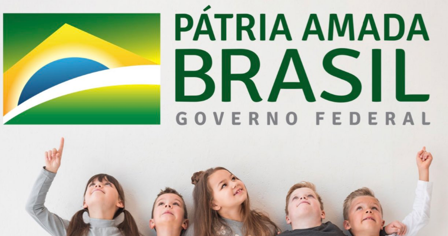 Cartaz de lançamento de novo programa do governo Bolsonaro só tem crianças brancas