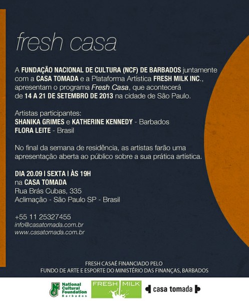 Fresh Casa | de 14 a 21 de setembro | Casa Tomada + NCF + Fresh Milk
