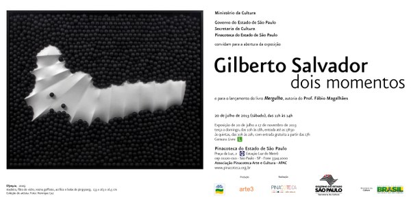 Pinacoteca de São Paulo convida: Exposição Gilberto Salvador dois momentos