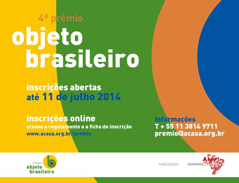 Inscrições abertas para o 4º Prêmio Objeto Brasileiro 