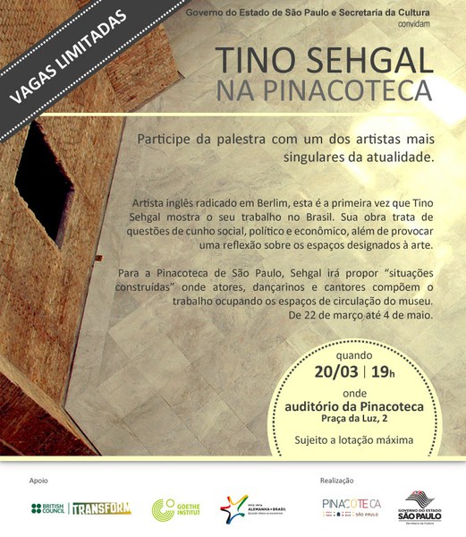 Pinacoteca de São Paulo: Palestra Tino Sehgal