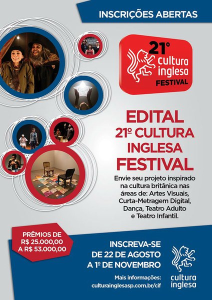 Edital 21º Cultura Inglesa Festival
