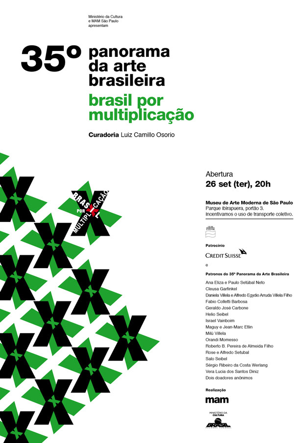 Abertura de exposição no MAM São Paulo, 26 set (ter), 20h