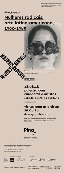 Palestra e visita com curadoras e artistas - Exposição Mulheres radicais: arte latino-americana, 1960-1985
