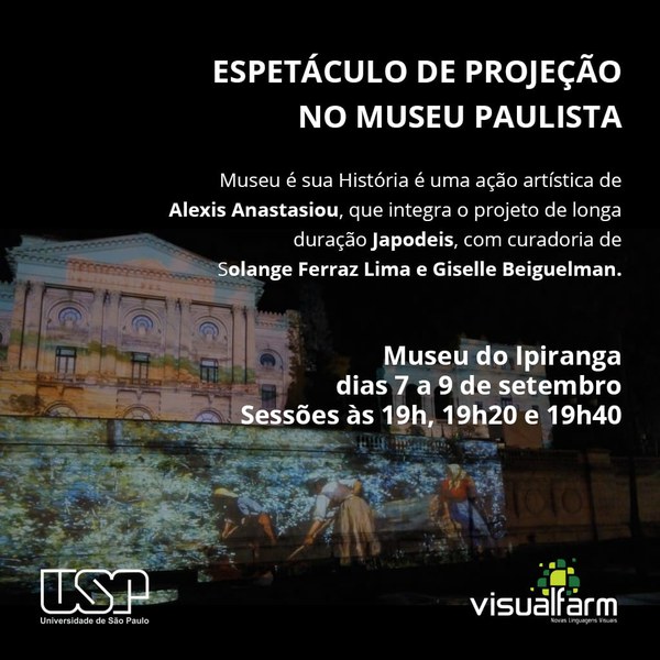 Espetáculo de Projeção no Museu Paulista