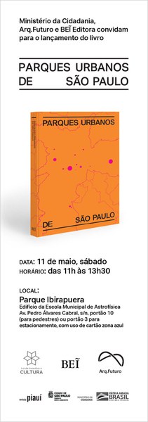 CONVITE | Lançamento do livro PARQUES URBANOS DE SÃO PAULO