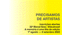Open call for artists // Chamada para artistas  22ª Bienal Sesc_Videobrasil