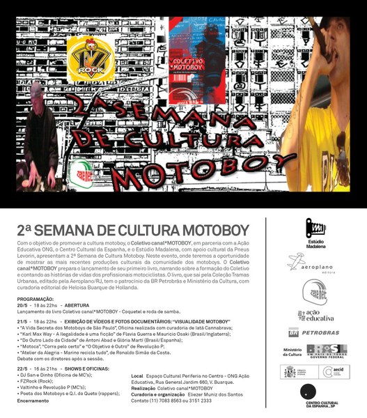 Convite 2ª Semana de Cultura Motoboy