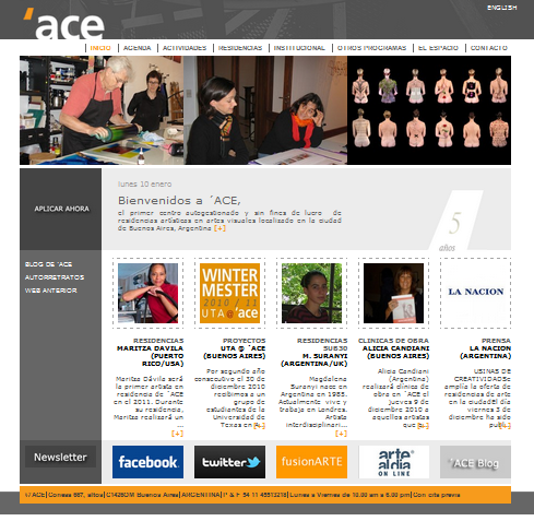 Centro de Residencias Artísticas / Artist in Residence Centre - Nuevo sitio web / New website