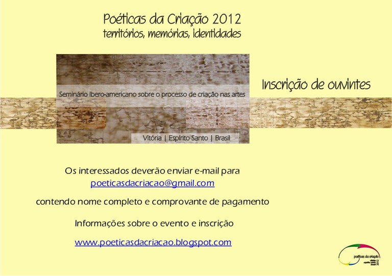 Poeticas da Criação