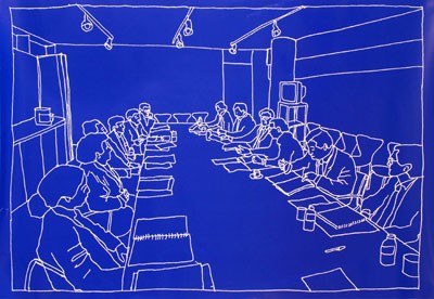 ilustração encontro internacional de curadoria