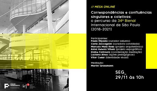  Correspondências e confluências singulares e coletivas:  o percurso da 34ª Bienal Internacional de São Paulo (2018-2021)