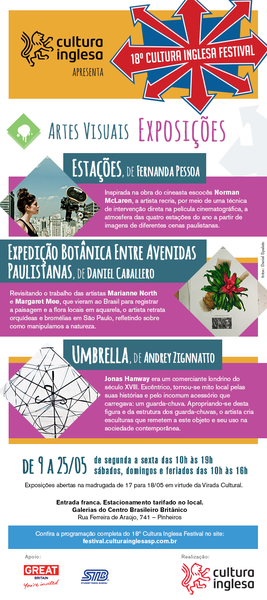 A Cultura Inglesa convida para exposições do 18º Cultura Inglesa Festival