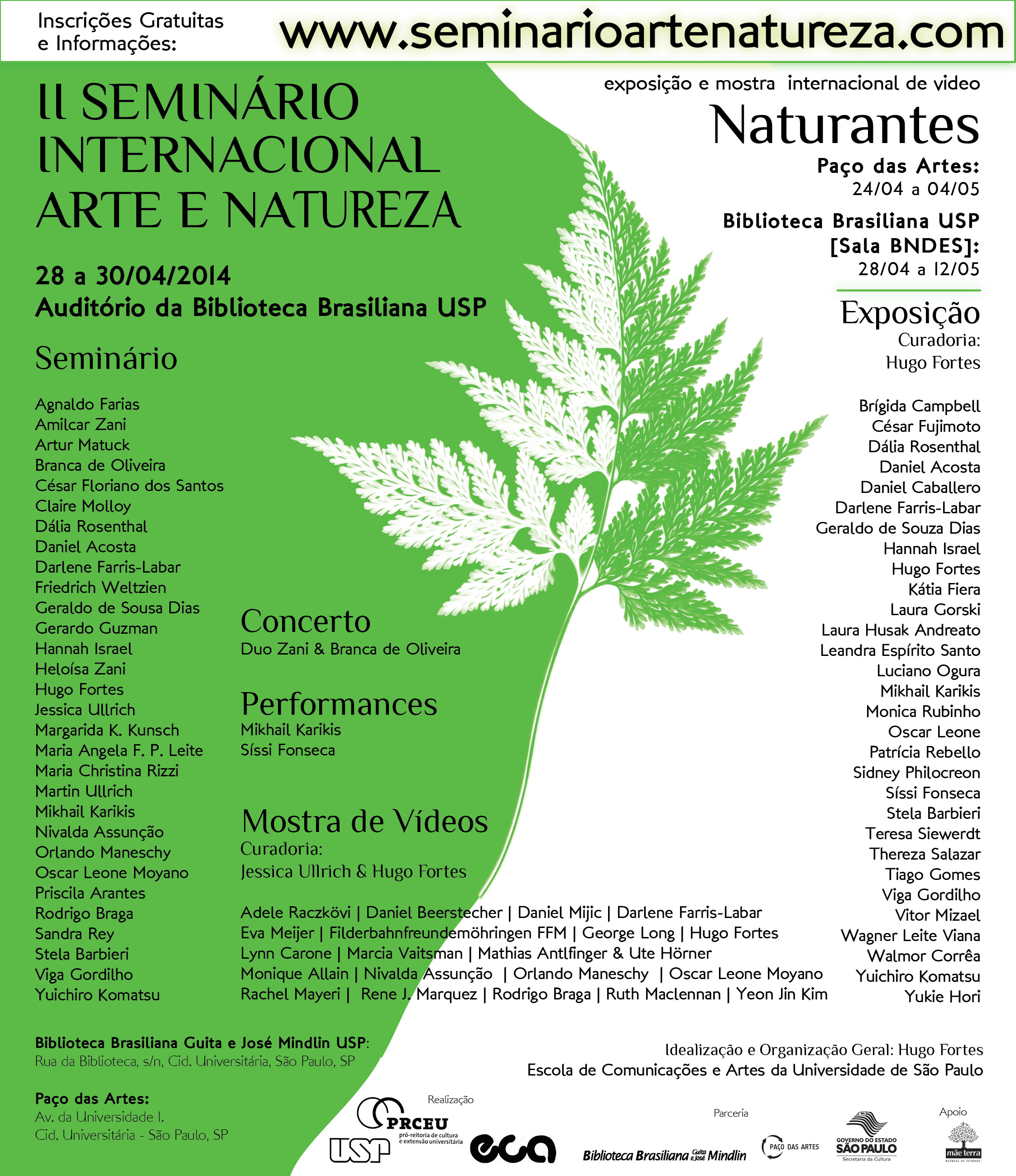 ECA realiza II Seminário Internacional Arte e Natureza