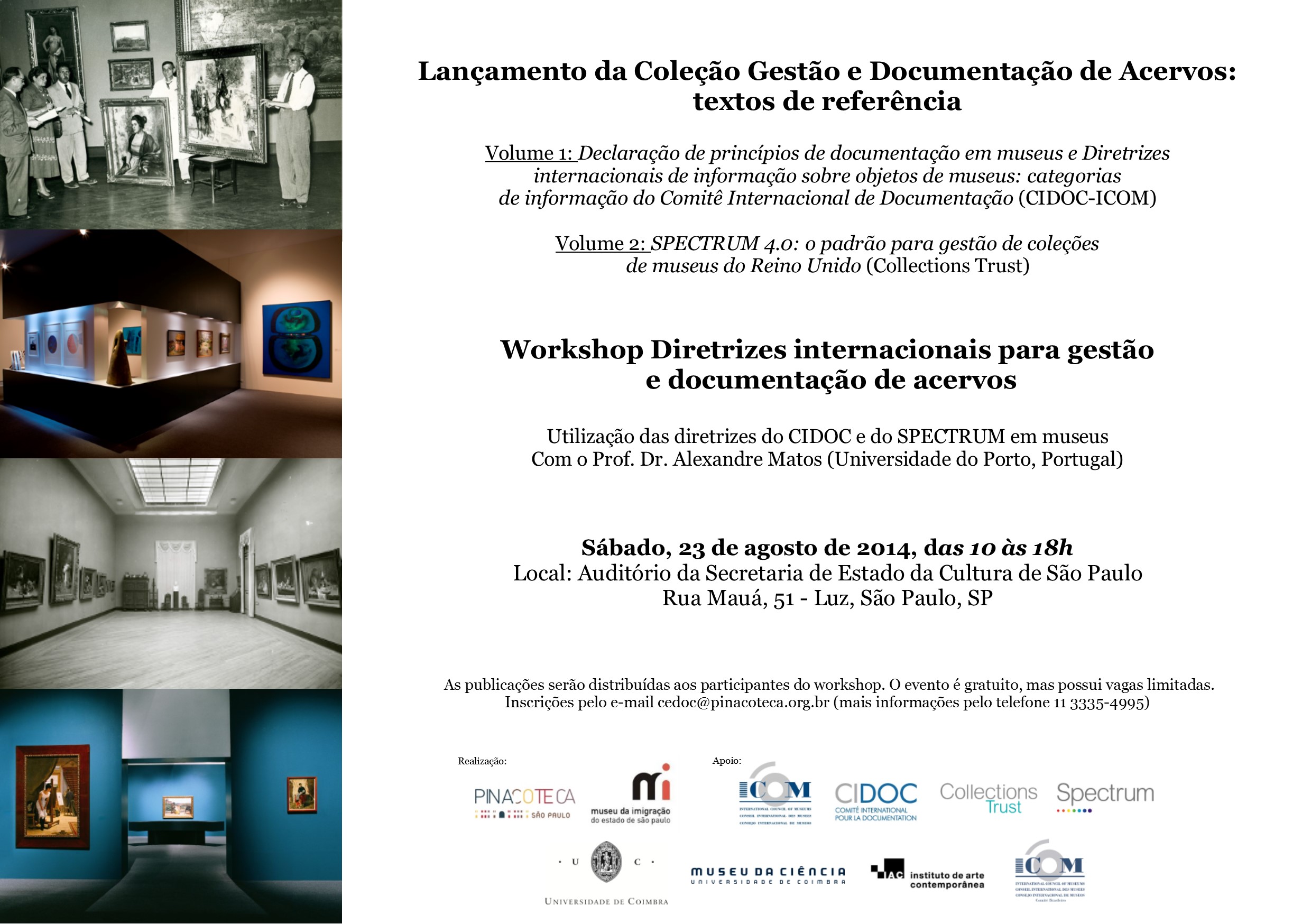 Lançamento de Coleção sobre Documentação e Seminário