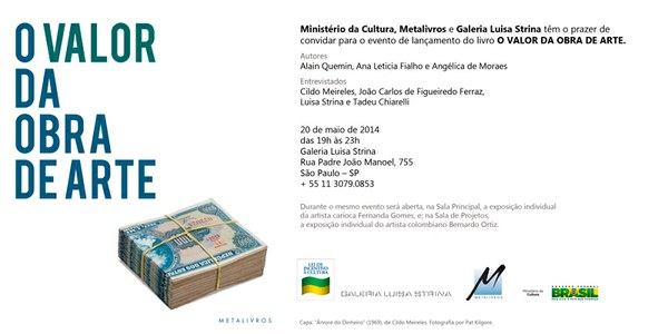 Lançamento do livro O valor da obra de arte na Galeria Luisa Strina