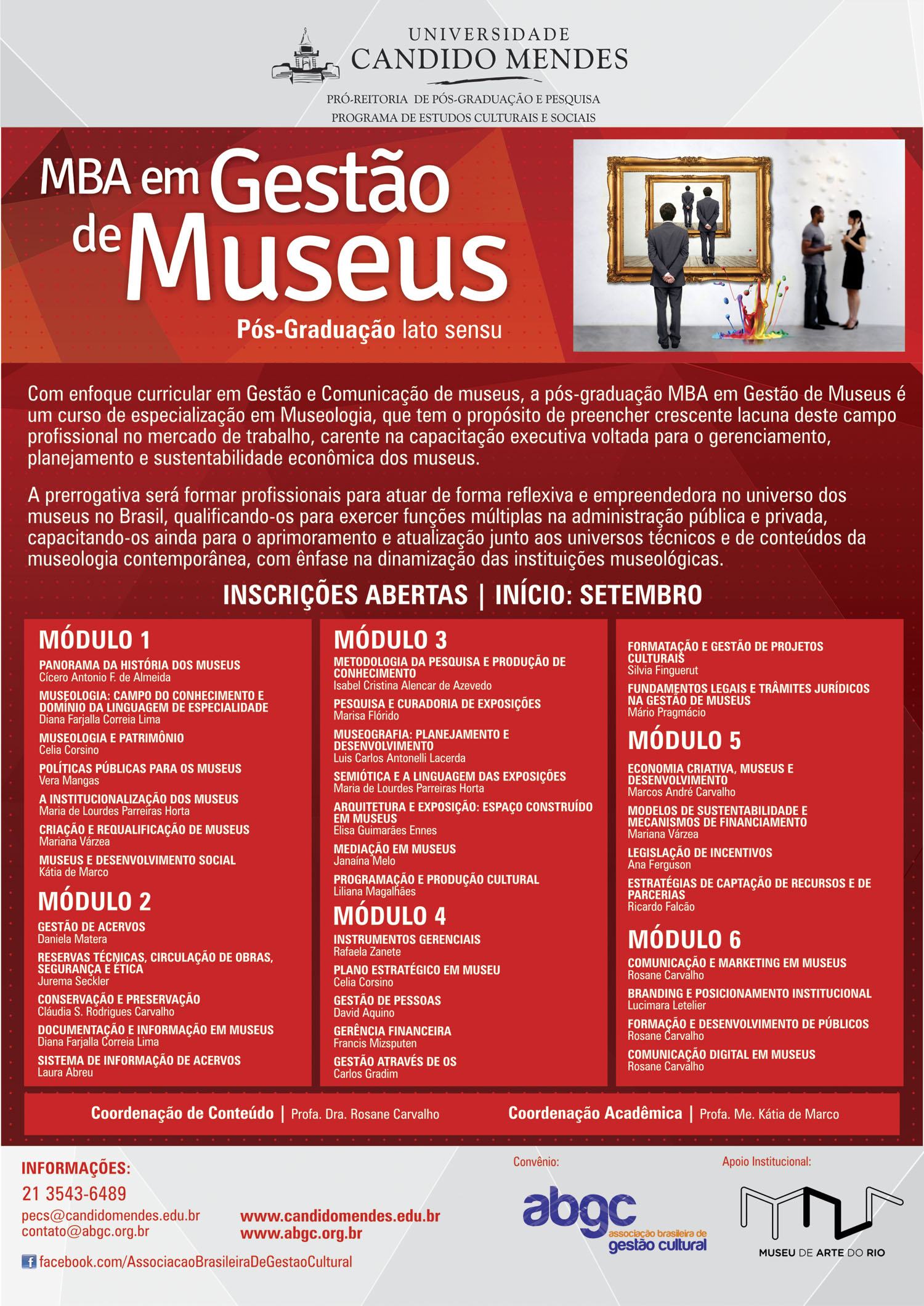 MBA em Gestão de Museus