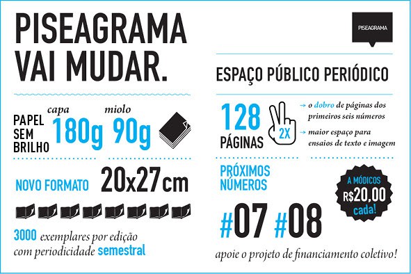 Novidades da PISEAGRAMA - novos números e como assinar