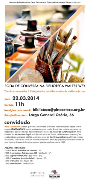 Trânsitos: rua/atelier - Relação entre trabalho artístico de atelier e de rua. 