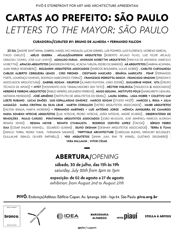 Convite Cartas ao prefeito