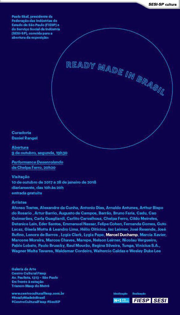 Ready Made in Brasil - Abertura dia 9/10