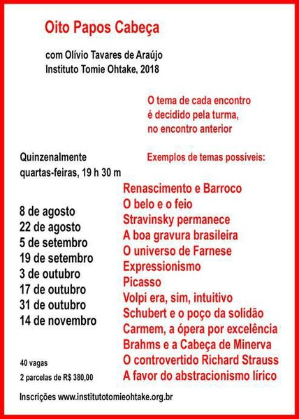 Oito Encontros  com Olívio Tavares de Araújo