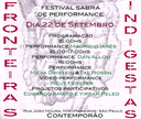 Festival Sabra de Performance - 22/09