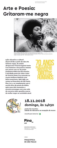 Arte e Poesia: gritaram me negra