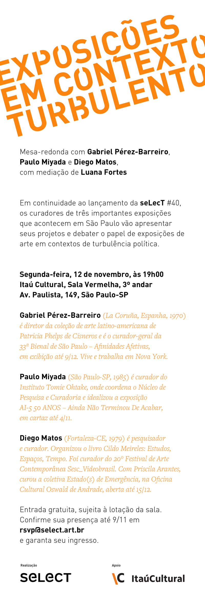 Convite mesa-redonda | Exposições em Contexto Turbulento