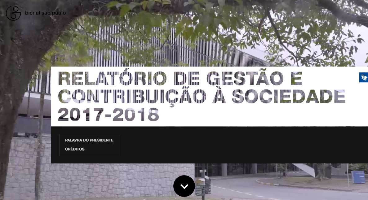 O Relatório de Gestão 2017-18 da Fundação Bienal está no ar!