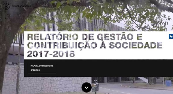 O Relatório de Gestão 2017-18 da Fundação Bienal está no ar!