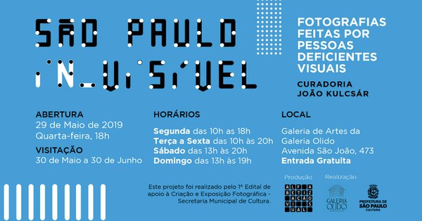 exposição fotográfica: SÃO PAULO (IN) VISÍVEL , fotografia feita por pessoas deficientes visuais