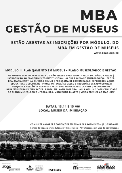 MBA em Gestão de Museus | Módulo ll