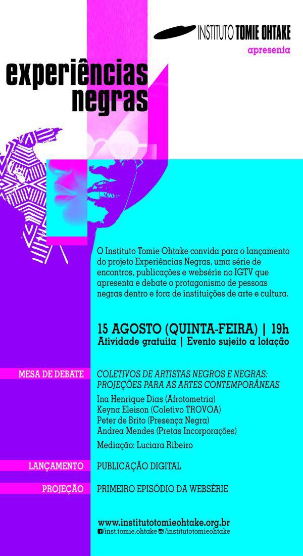 Lançamento | Experiências Negras - 15/08/2019 - Tomie Ohtake