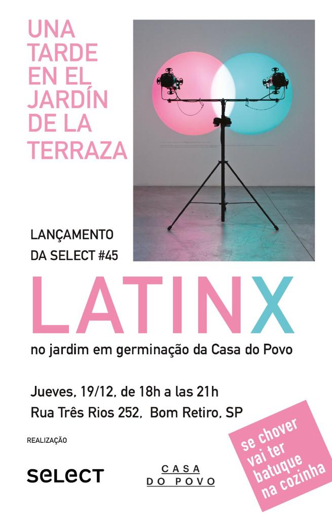 Convite: Lançamento SELECT 45 na Casa do Povo 19/12