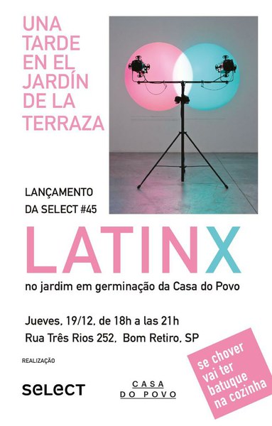 Convite: Lançamento SELECT 45 na Casa do Povo 19/12