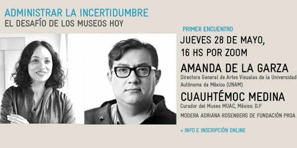 Encuentros en ZOOM 🔛 El desafío de los museos hoy