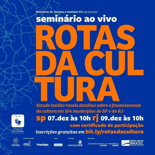 Webinários Rotas da Cultura