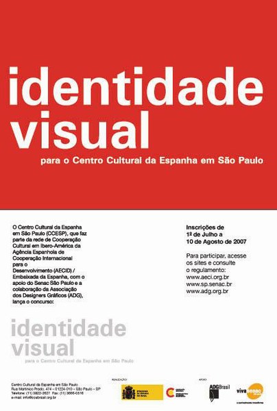 Concurso: Identidade Visual para o Centro Cultural da Espanha em São Paulo