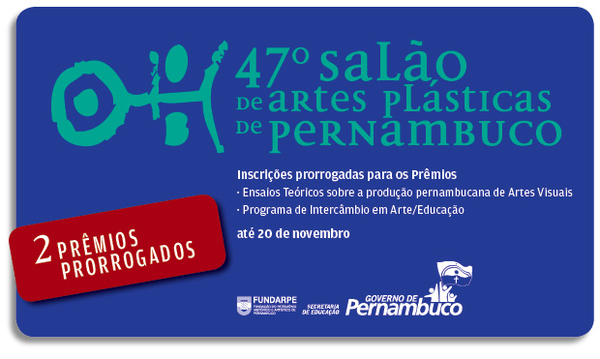 Fundarpe prorroga inscrições para as categorias de ensaio teórico e arte/educação