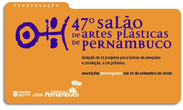 Prorrogada inscrições | 47º Salão de Artes Plásticas de Pernambuco