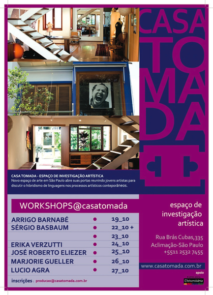 Abertura Casa Tomada - workshops