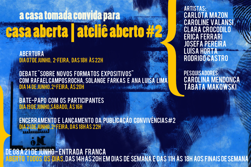 Casa Aberta - Ateliê Aberto #2 - Debate "sobre novos formatos expositivos"