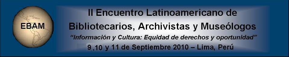 Encuentro Latinoamericano de Bibliotecarios, Archivistas y Museólogos