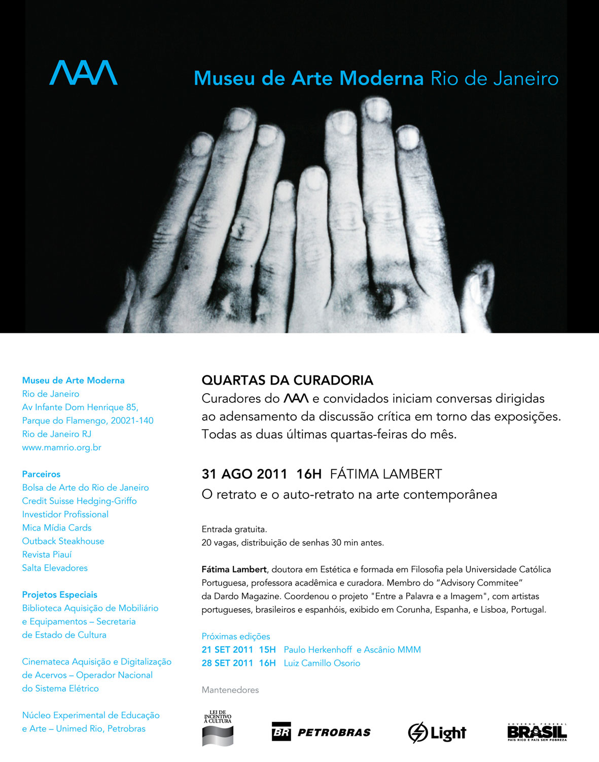Quartas da Curadoria - Fátima Lambert - O retrato e o auto-retrato na arte contemporânea