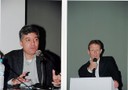 Nicholas Serrota e Moacir dos Anjos ne mesa-redonda na OCA