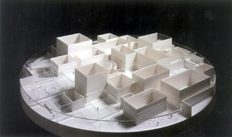 Maquete do Museu de Arte Contemporânea do Século XXI em Kanazawa, Japão