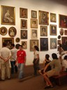 Sala dos retratos pertencentes à coleção da Pinacoteca