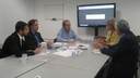 Marcelo Calero, Luiz Roberto Nascimento Silva, Francisco Weffort, Marta Suplicy e  Juca Ferreira na reunião no IEA-USP